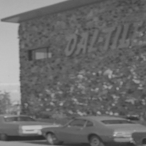 Black and white photo of Daltile headquarters.